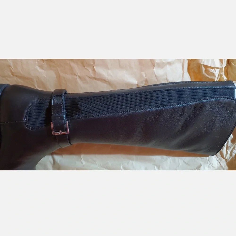 MSRP$229 Gentle Souls Women's Brinley Leather Comfort Knee-High Boots Size 7.5US